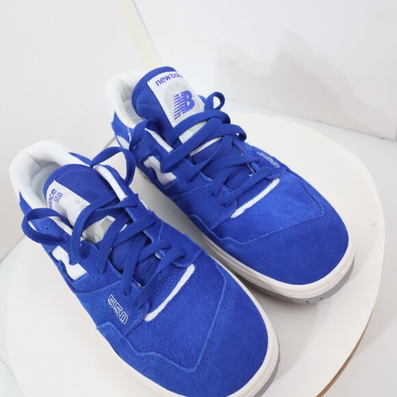 NEW BALANCE 550 SIZE 11D BLUE WHITE GRAY CLASSIC BASKETBALL SHOE BB550VNA - Picture 3 of 13